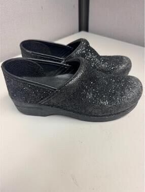 Dansko Women's Professional Black Glitter Size 39 used